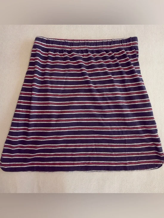 Talbots Red, White and Blue Striped Knee-Length Skirt Size Large Petite - Picture 3 of 9